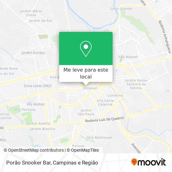 Porão Snooker Bar mapa