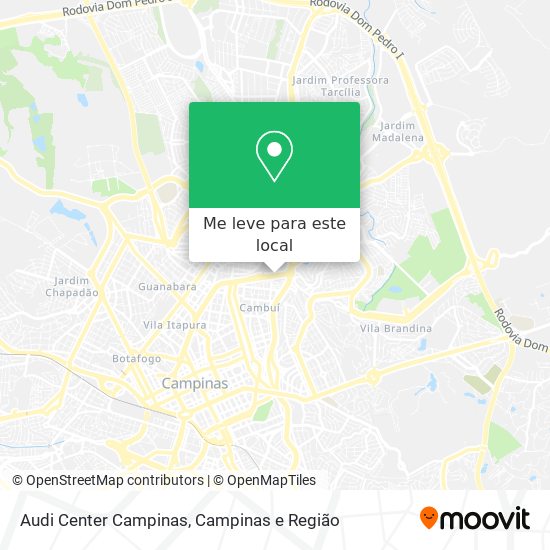 Audi Center Campinas mapa