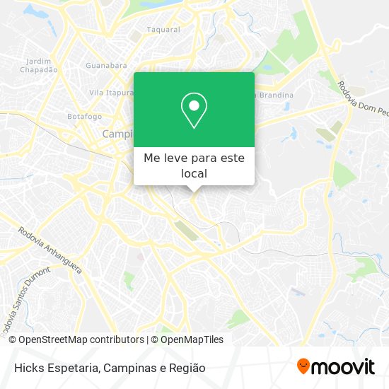Hicks Espetaria mapa