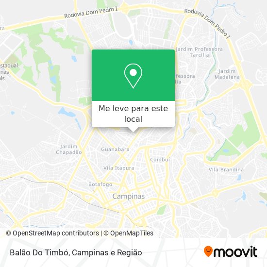 Balão Do Timbó mapa