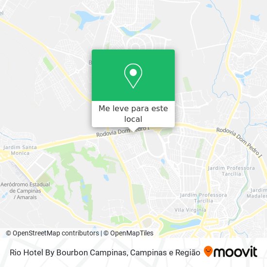 Rio Hotel By Bourbon Campinas mapa