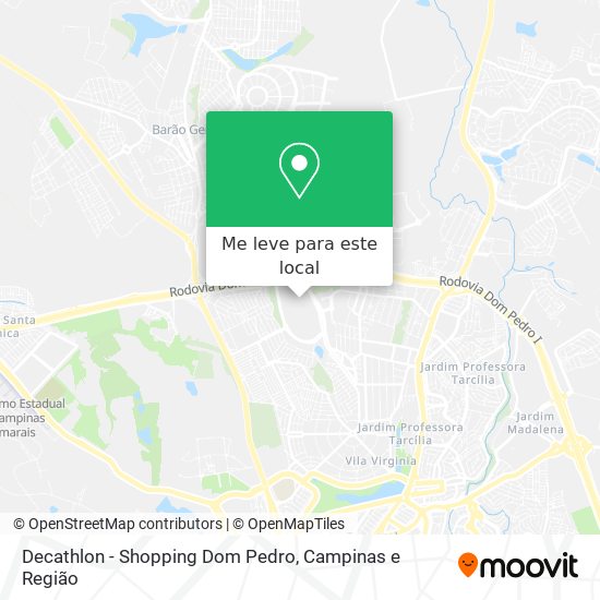 Decathlon - Shopping Dom Pedro mapa