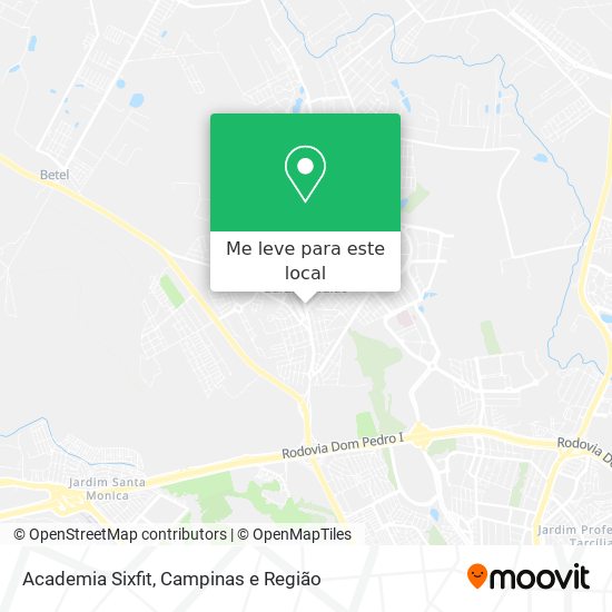 Academia Sixfit mapa