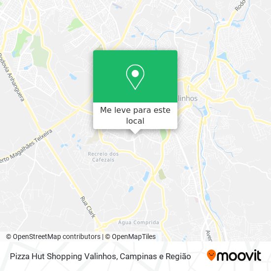 Pizza Hut Shopping Valinhos mapa