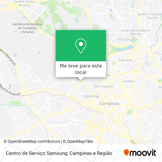 Centro de Serviço Samsung mapa
