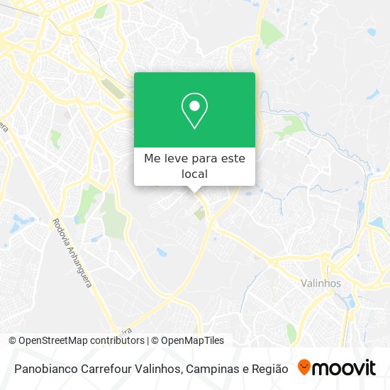 Panobianco Carrefour Valinhos mapa