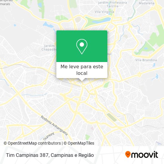 Tim Campinas 387 mapa