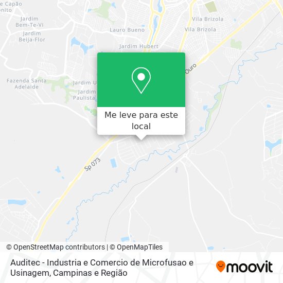 Auditec - Industria e Comercio de Microfusao e Usinagem mapa