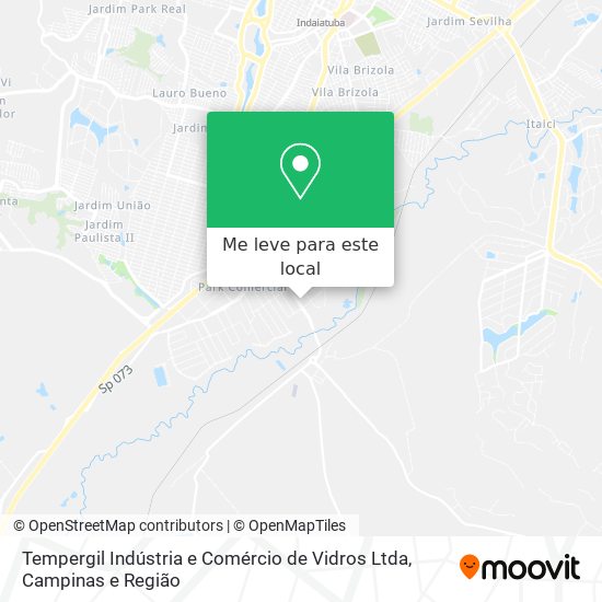 Tempergil Indústria e Comércio de Vidros Ltda mapa