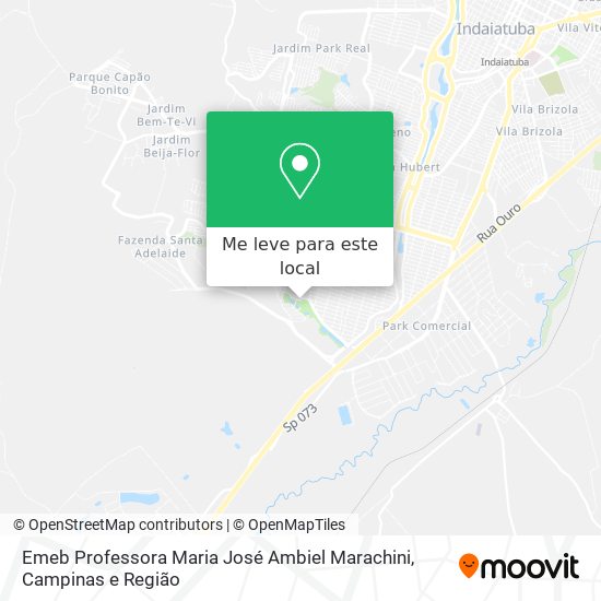 Emeb Professora Maria José Ambiel Marachini mapa