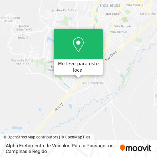 Alpha Fretamento de Veiculos Para a Passageiros mapa