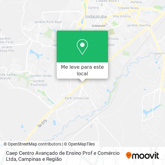 Caep Centro Avançado de Ensino Prof e Comércio Ltda mapa