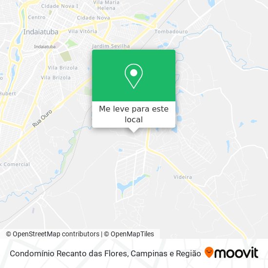 Condomínio Recanto das Flores mapa