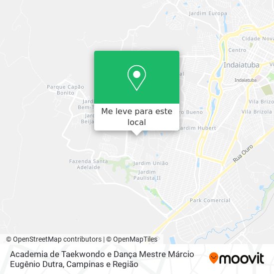 Academia de Taekwondo e Dança Mestre Márcio Eugênio Dutra mapa