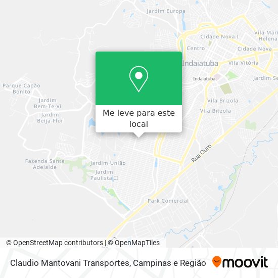 Claudio Mantovani Transportes mapa