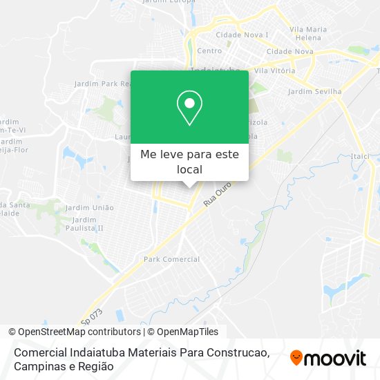 Comercial Indaiatuba Materiais Para Construcao mapa