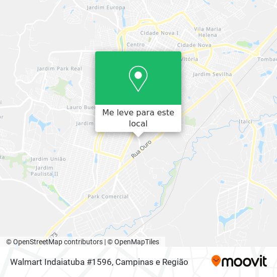 Walmart Indaiatuba #1596 mapa