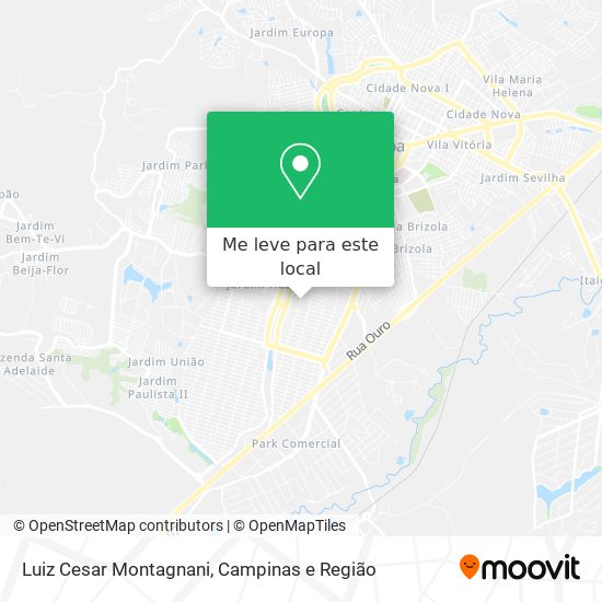 Luiz Cesar Montagnani mapa