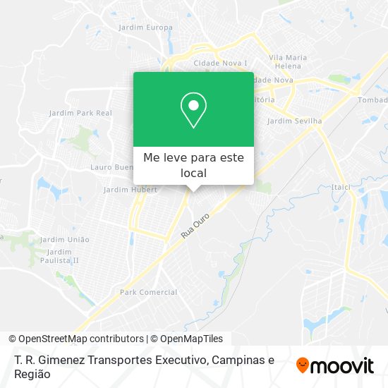 T. R. Gimenez Transportes Executivo mapa