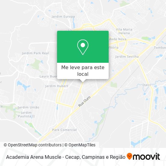 Academia Arena Muscle - Cecap mapa