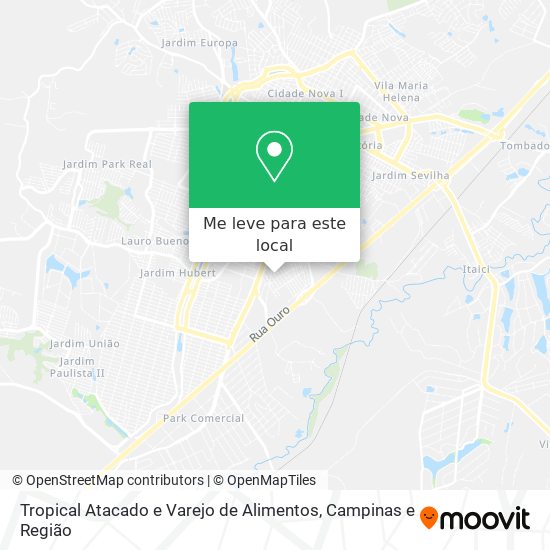 Tropical Atacado e Varejo de Alimentos mapa