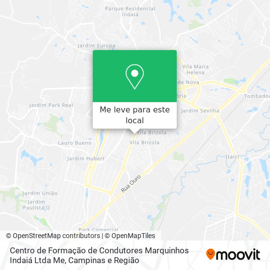 Centro de Formação de Condutores Marquinhos Indaiá Ltda Me mapa