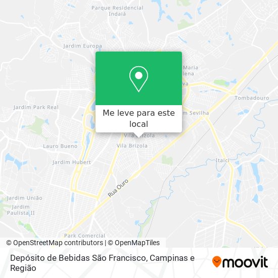 Depósito de Bebidas São Francisco mapa