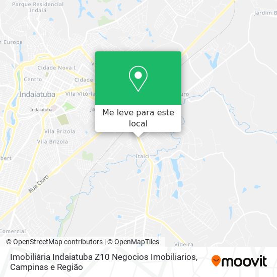 Imobiliária Indaiatuba Z10 Negocios Imobiliarios mapa