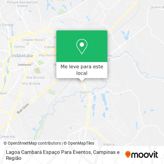Lagoa Cambará Espaço Para Eventos mapa