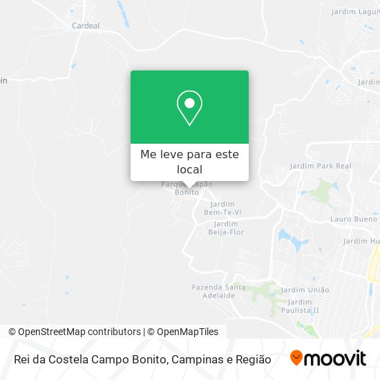 Rei da Costela Campo Bonito mapa