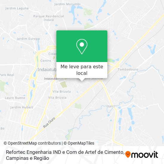 Refortec Engenharia IND e Com de Artef de Cimento mapa