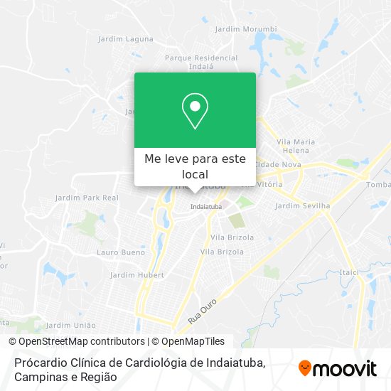 Prócardio Clínica de Cardiológia de Indaiatuba mapa