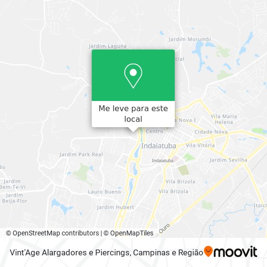 Vint'Age Alargadores e Piercings mapa