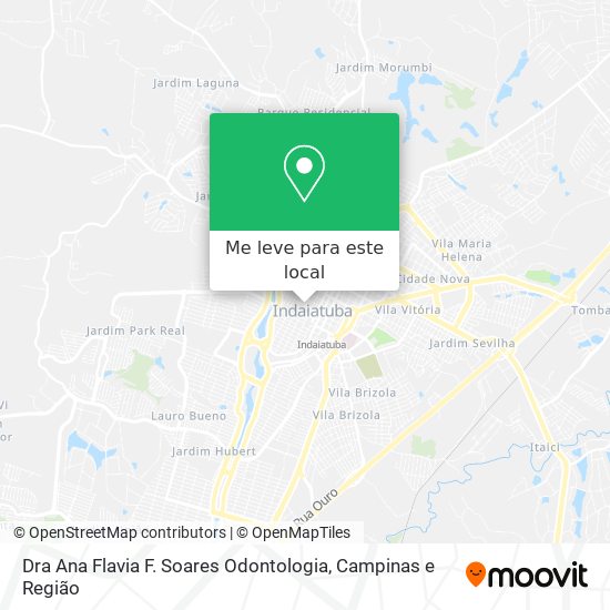 Dra Ana Flavia F. Soares Odontologia mapa
