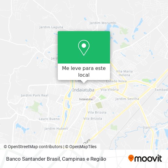 Banco Santander Brasil mapa