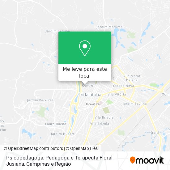 Psicopedagoga, Pedagoga e Terapeuta Floral Jusiana mapa