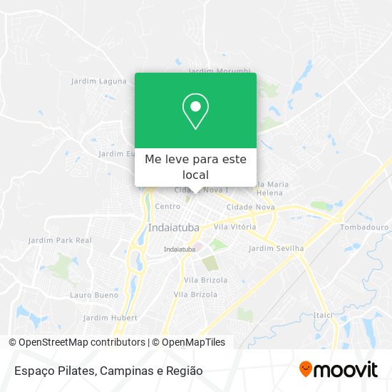 Espaço Pilates mapa