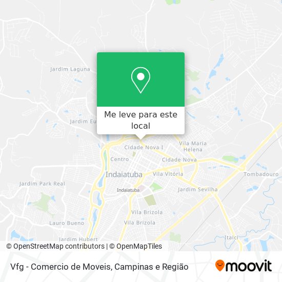 Vfg - Comercio de Moveis mapa