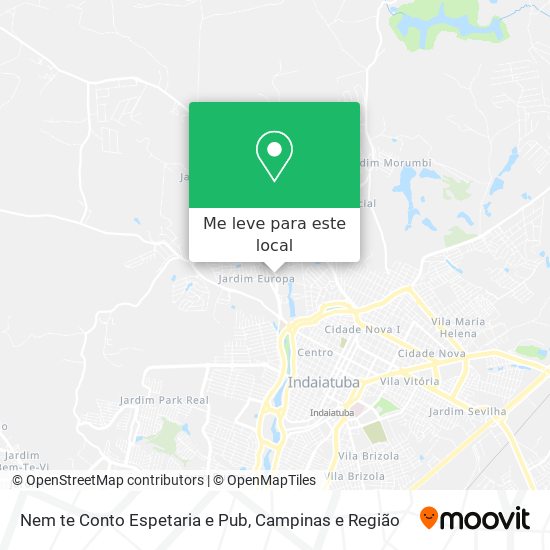 Nem te Conto Espetaria e Pub mapa