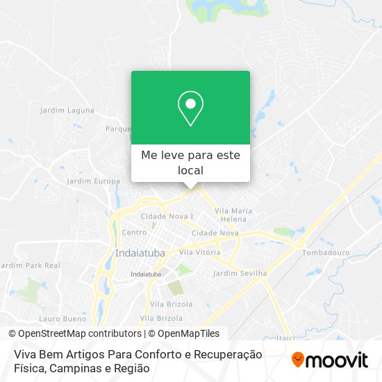 Viva Bem Artigos Para Conforto e Recuperação Física mapa