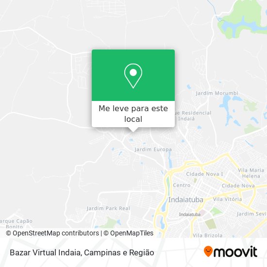Bazar Virtual Indaia mapa