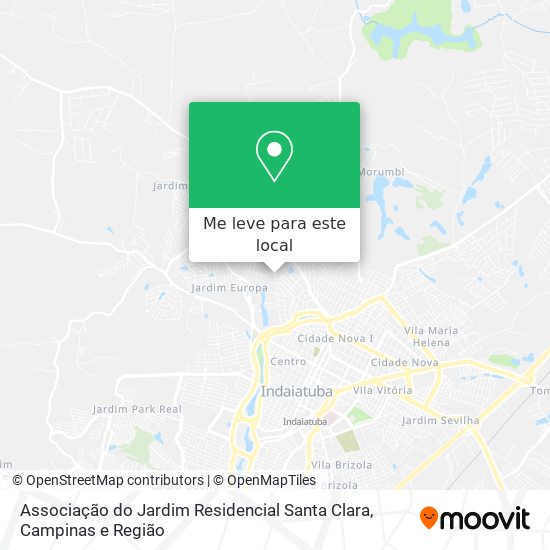 Associação do Jardim Residencial Santa Clara mapa