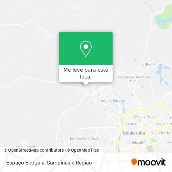 Espaço Ecogaia mapa