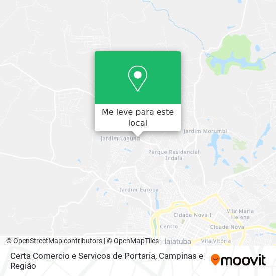 Certa Comercio e Servicos de Portaria mapa