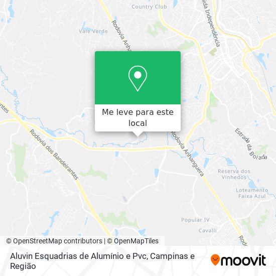 Aluvin Esquadrias de Alumínio e Pvc mapa