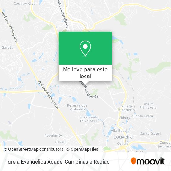 Igreja Evangélica Ágape mapa