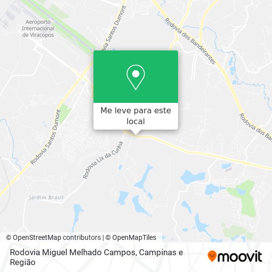 Rodovia Miguel Melhado Campos mapa