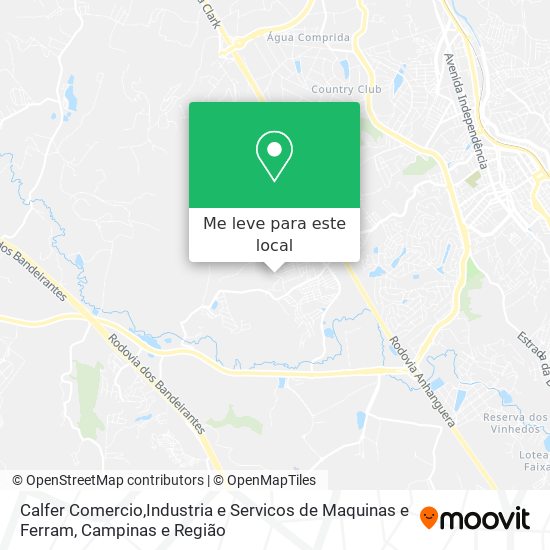 Calfer Comercio,Industria e Servicos de Maquinas e Ferram mapa