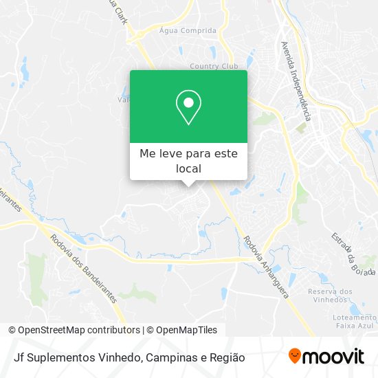 Jf Suplementos Vinhedo mapa