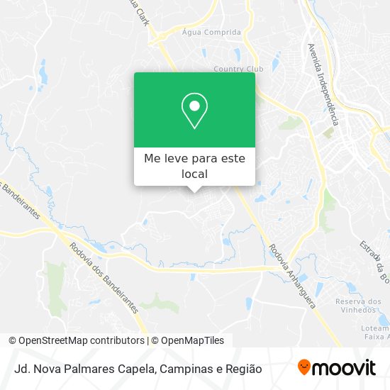 Jd. Nova Palmares Capela mapa